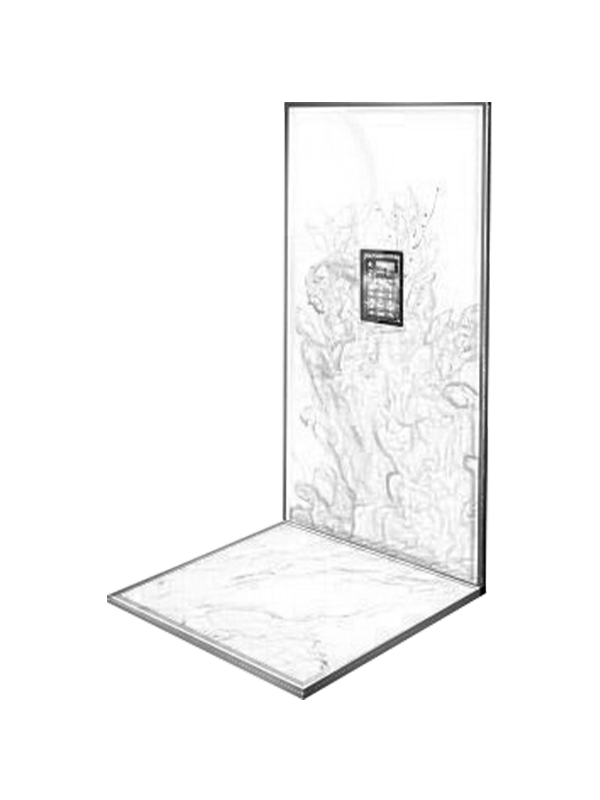 Blue Elevator Wall Interior Panel