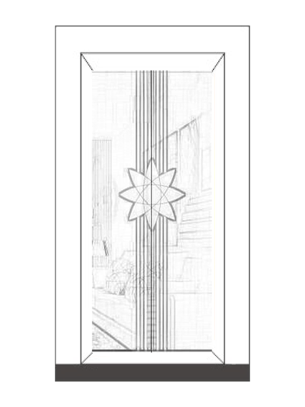 Etching Superficiem Diver sheet pro Elevator Door